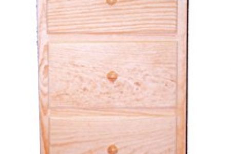 cómoda madera sin tratar