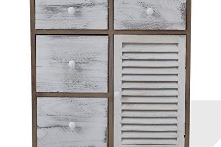 cómoda vintage blanca