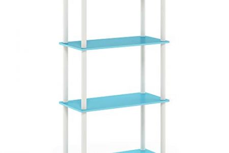 estantería azul