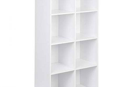 estantería blanca librería