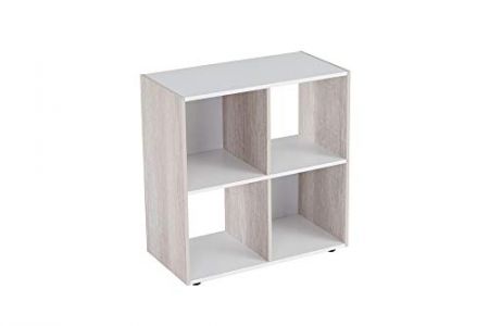 estantería cubo madera