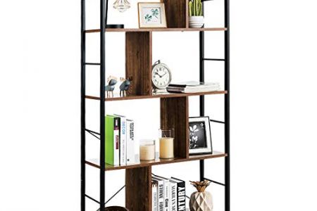 estantería de madera estilo industrial