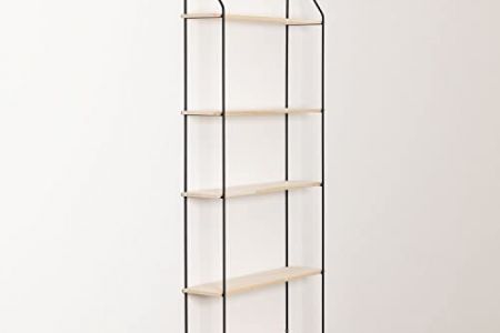 estantería hierro madera