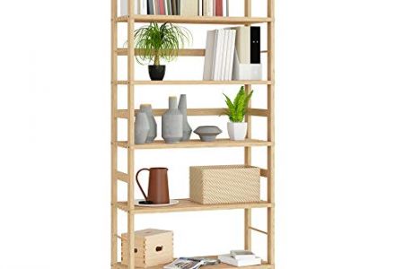 estantería madera natural