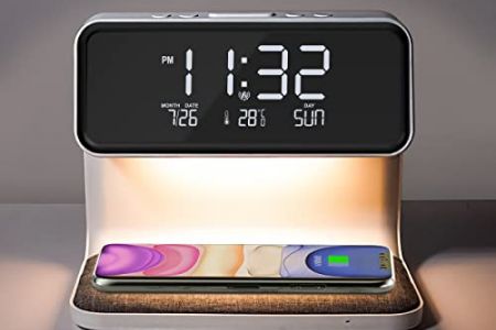 Lamparas de mesita de noche con reloj