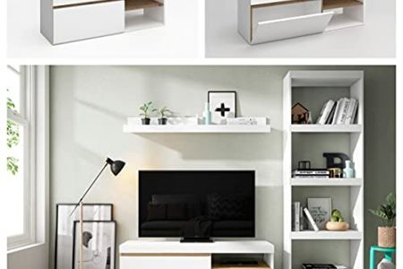 Mesa tv blanca
