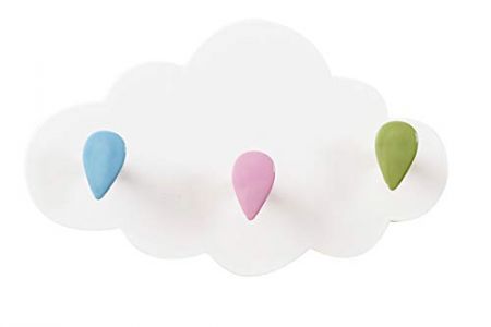 Perchero infantil nubes