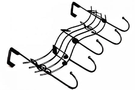 Perchero notas musicales