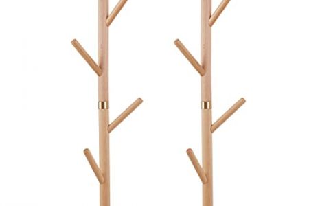 Perchero pared en vertical de madera
