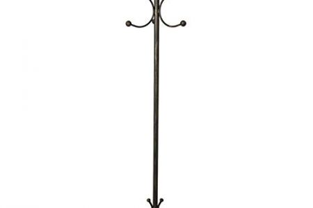 Perchero pie forja negro