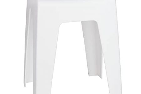 Taburete blanco salón