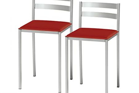 Taburete cocina rojo