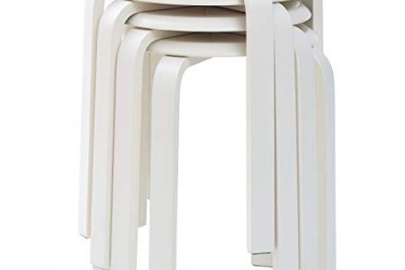 Taburete madera apilable