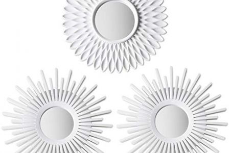 Espejo de pared blanco