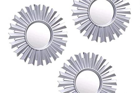 Espejos decorativos de pared plata