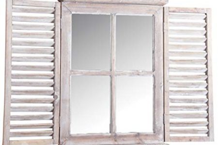 Espejo ventana madera
