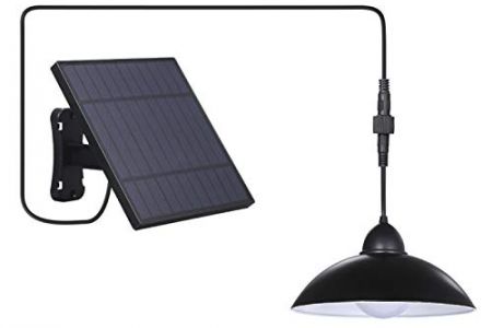 Lampara solar exterior jardín colgante