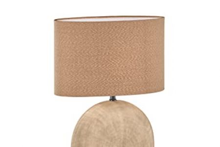 Lampara de mesa marrón