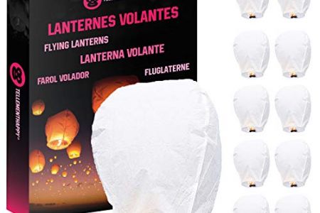 Lamparas de papel voladoras