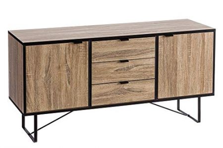 Mueble tv madera y metal