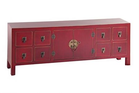 Mueble tv rojo