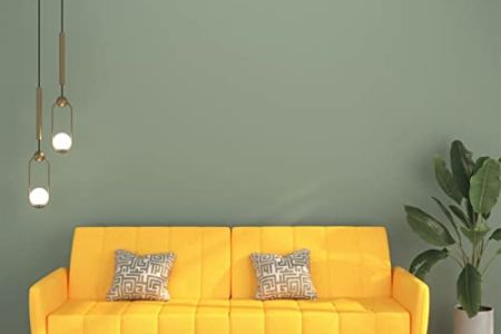 Sofá cama amarillo