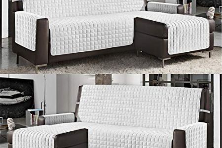 Sofá chaise longue blanco