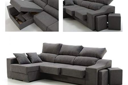 Sofá chaise longue con arcon