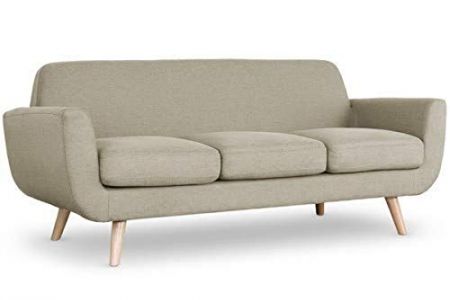 Sofá escandinavo 3 plazas