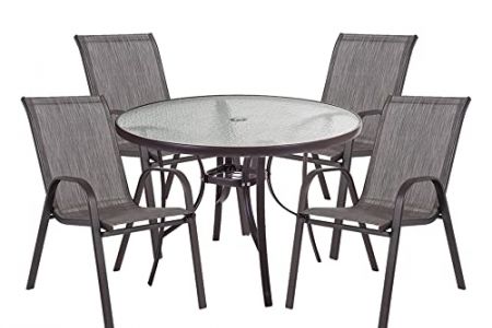Conjunto jardín mesa y sillas plástico