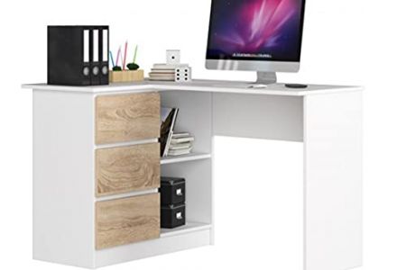 Escritorio esquinero blanco