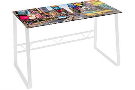 Mesa escritorio cristal templado