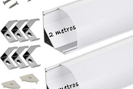 Perfil aluminio tira led