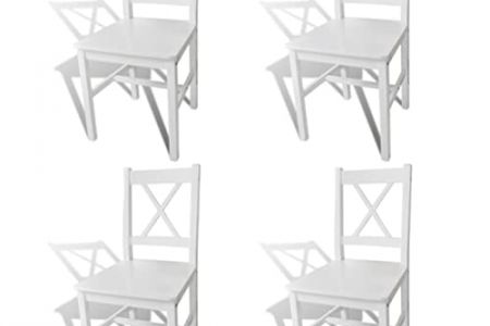 Silla madera blanca